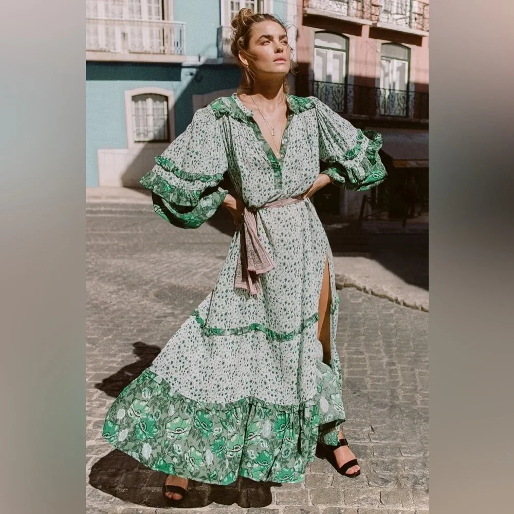 Original Spell & The Gypsy Collective Winona Gown in Ivy XL - Picture 1 of 10